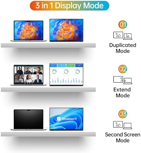14 Inch Portable Monitor FHD1200P Ultra-Slim for Laptop Monitor, USB-C&HDMI Plug&Play,100% SRGB External Monitor,Dual Speakers Extender Display. With Smart Cover,for Laptop,PC Phone Xbox PS4/5