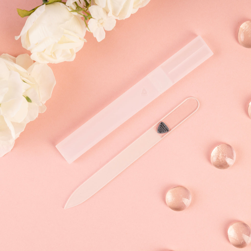 Single Czech Glass Nail File in Hard Case