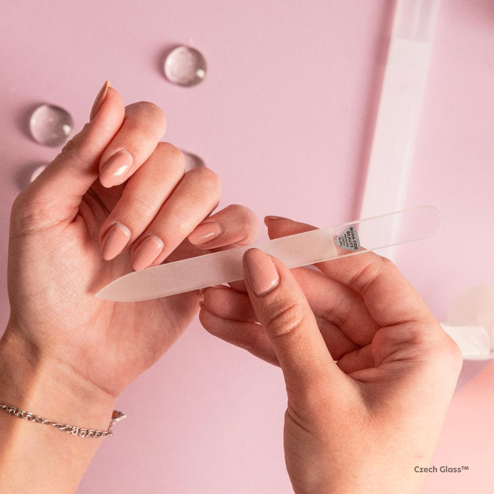 Single Czech Glass Nail File in Hard Case