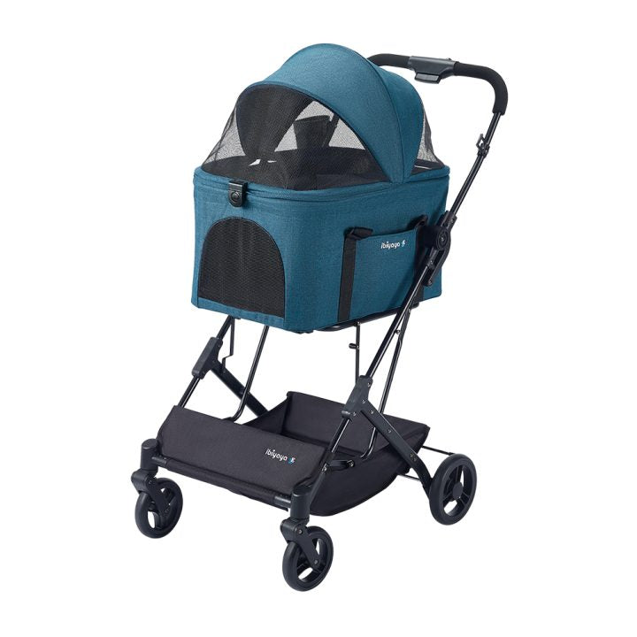 ibiyaya® Essential – Travois Tri-fold Pet Travel System XL, Pet Stroller with Detachable Carrier