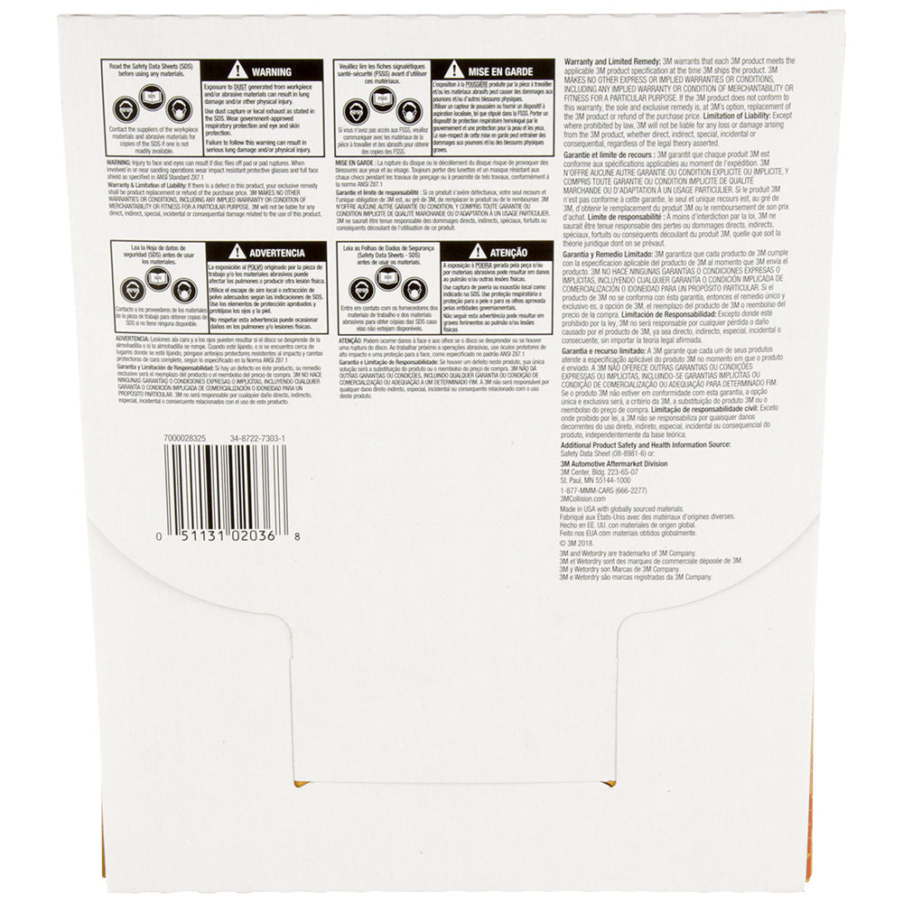 3M Wetordry Sandpaper, 02036 - 600 grit, 9" x 11" (50 sheets)
