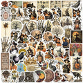 100PCS Vintage Witch Dark Academia Stickers,Victorian Witch Stickers,Witchy Aesthetic Stickers,Halloween Stickers, Witchy, Goth Stickers