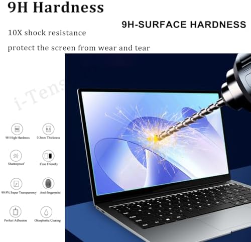 15.6-inch Tempered Glass Anti Blue Light Screen Protector for HP/Dell/Acer/ASUS/Samsung/Lenovo/Samsung/MSI/LG 15.6-inch 16:9 Laptop Eye Protection Screen Shield, 9H Hardness, Ultra HD