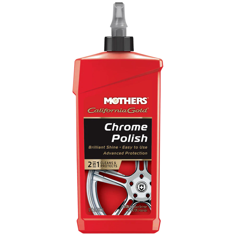 Mothers California Gold Chrome Polish, 05212 - 12 oz.