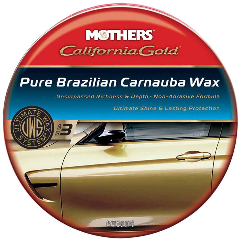 Mothers California Gold Pure Brazilian Carnauba Wax, 05550 - 12 oz. paste