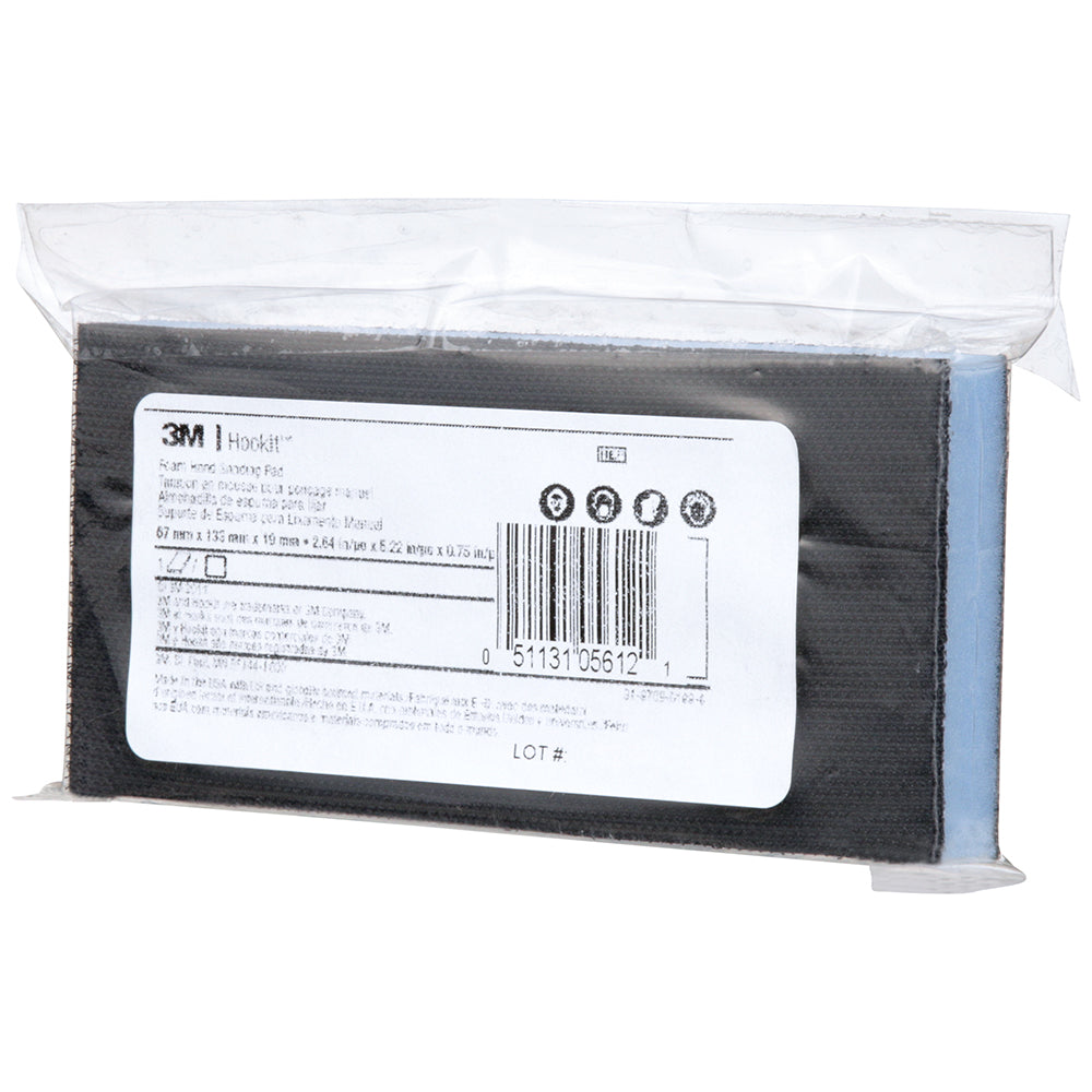 3M Hookit Foam Hand Sanding Pad, 05612