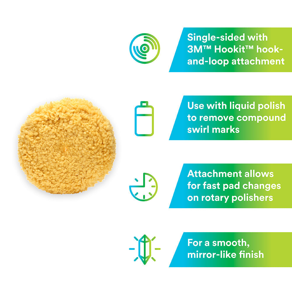 3M Perfect-It Wool Polishing Pad, 05713 - 9"