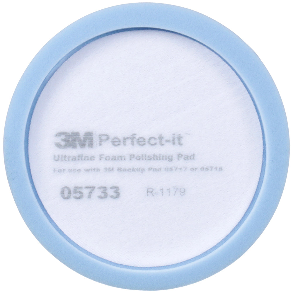 3M Perfect-It Foam Ultrafine Polishing Pad, 05733 - 8", Blue