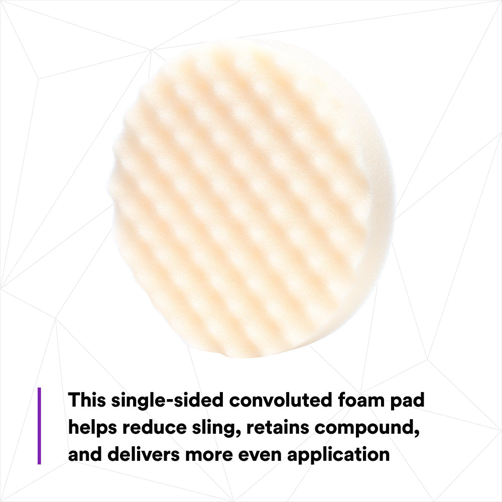 3M Perfect-It Foam Compounding Pad, 05737 - 8", White