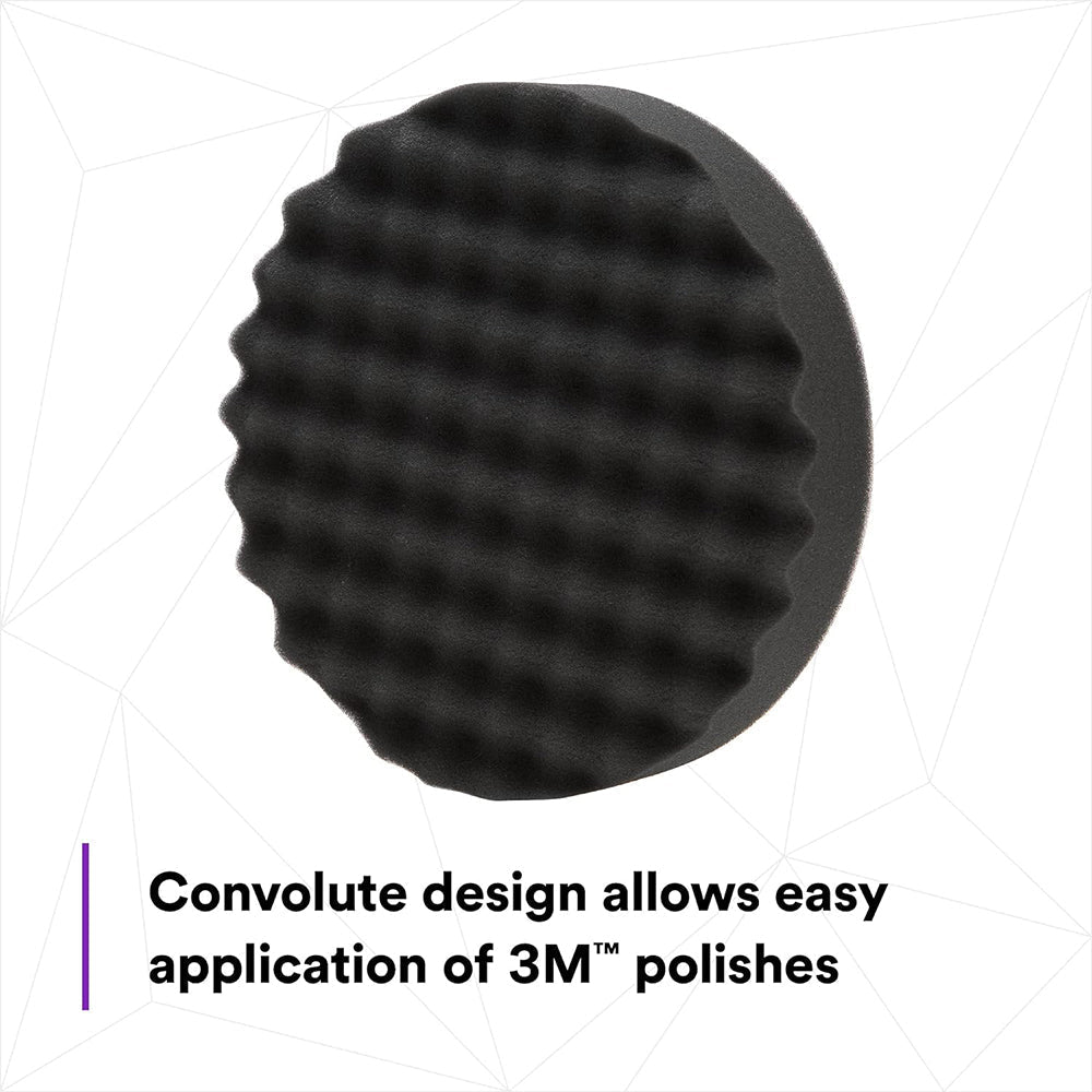 3M Perfect-It Foam Polishing Pad, 05738 - 8", Black