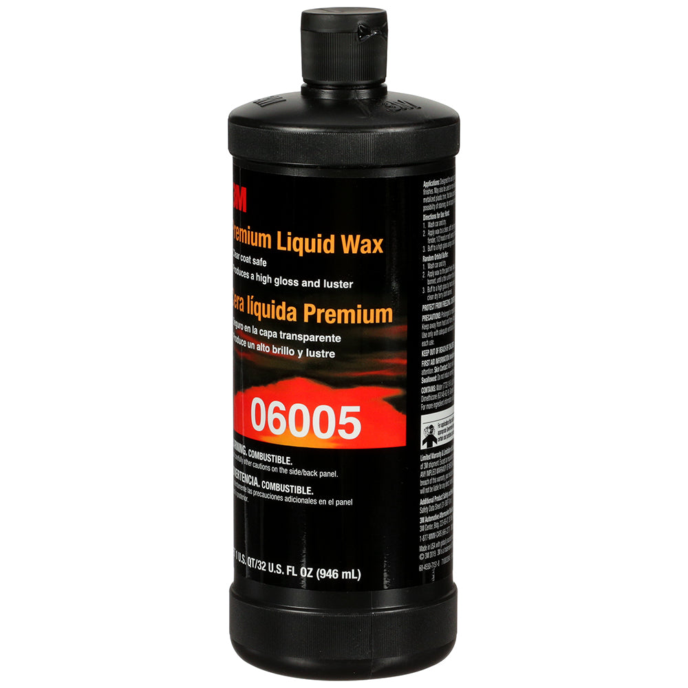 3M Premium Liquid Wax, 06005 - 32 oz.