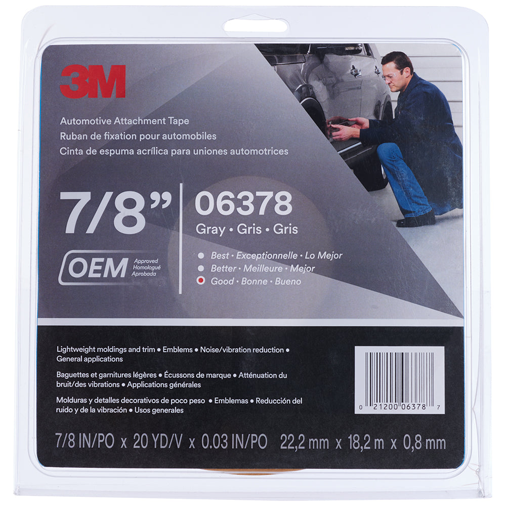 3M Automotive Attachment Tape, 06378 - 7/8"