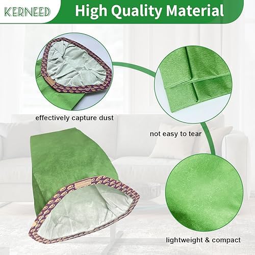 12 Pack 107313 Micro Filter Bags Replacement for ProTeam 10 Quart Backpack Vacuum: Super Coach Pro 10, GoFit 10, #107313 Open Triangular Collar
