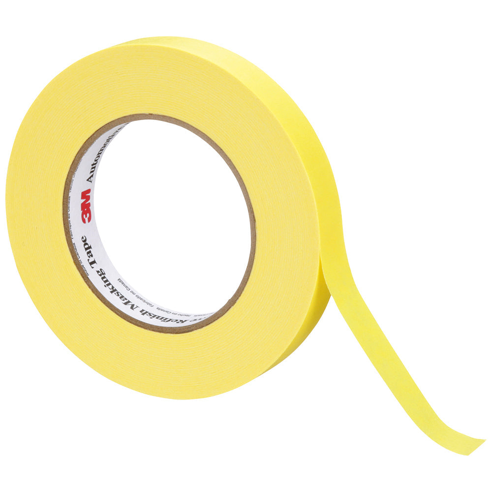 3M Automotive Refinish Masking Tape, 06652 - 18mm x 55m