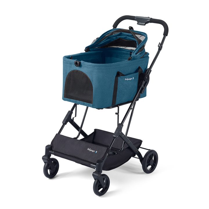 ibiyaya® Essential – Travois Tri-fold Pet Travel System XL, Pet Stroller with Detachable Carrier
