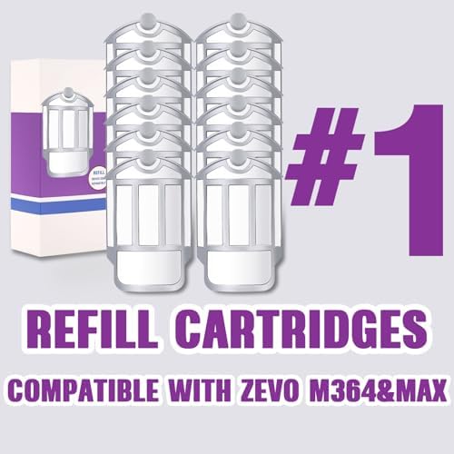 12 Pack Refill Cartridge Kit Replacement, Compatible with ZEVO Plug-in Light M364A and Max (12 Pack Refill)