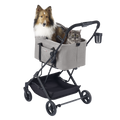 ibiyaya® Essential – Travois Tri-fold Pet Travel System XL, Pet Stroller with Detachable Carrier