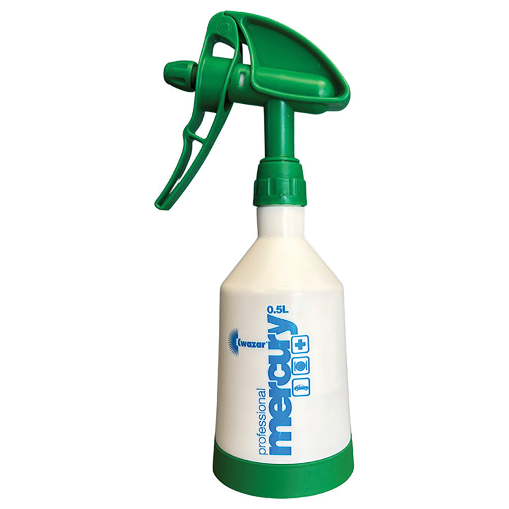 Kwazar Mercury Pro+ Spray Bottle, Dual Action Trigger - 0.5 Liter, Green