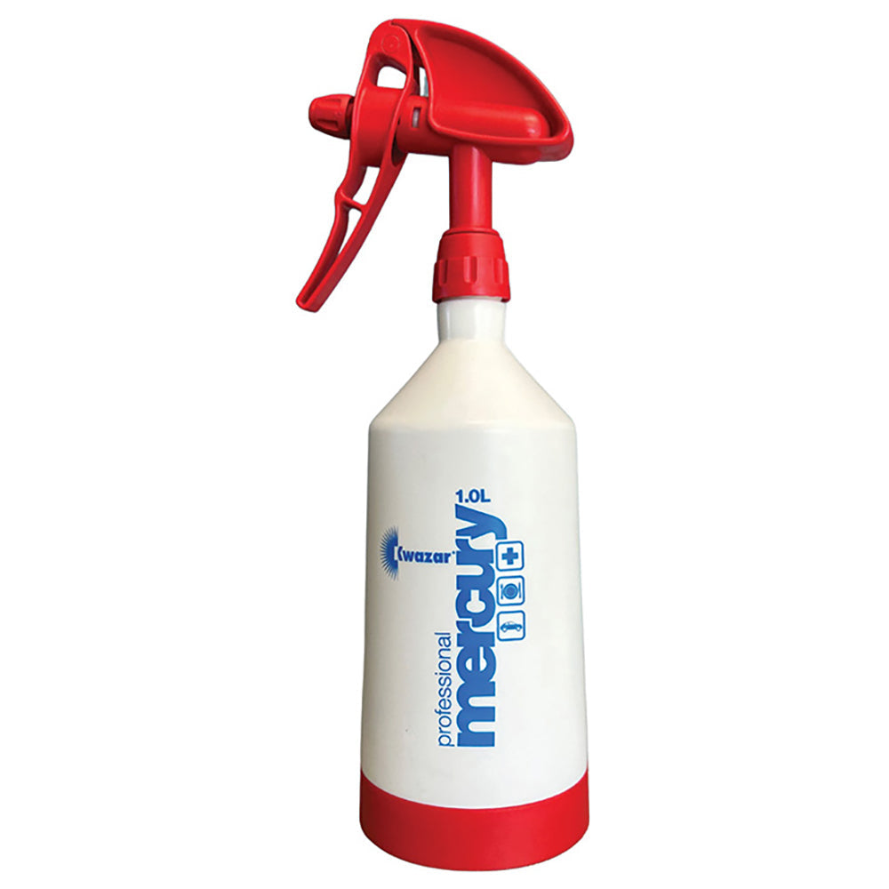 Kwazar Mercury Pro+ Spray Bottle, Dual Action Trigger - 1.0 Liter, Red