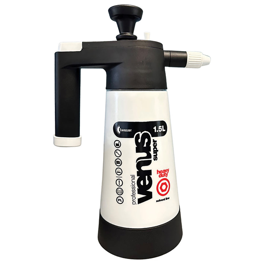 Kwazar Venus Heavy Duty Solvent Sprayer - 1.5 Liter, Black/White