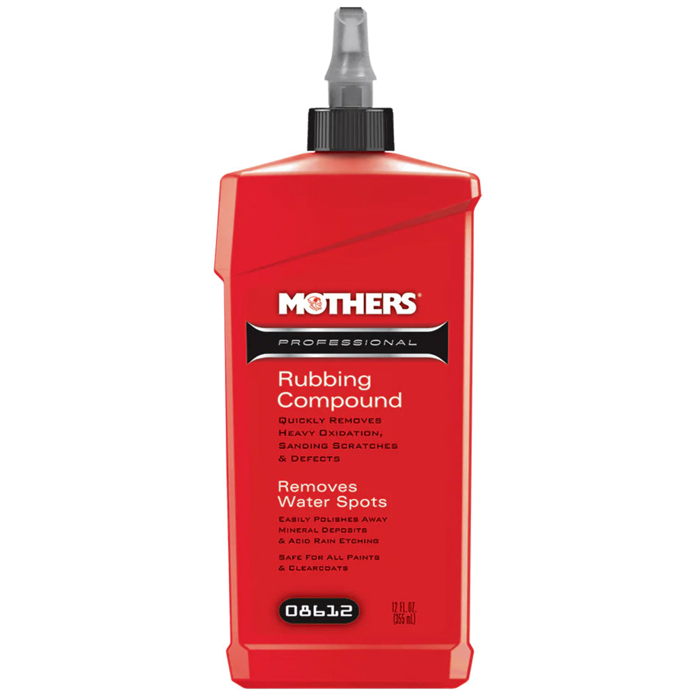 Mothers Professional Rubbing Compound, 08612 - 12 oz.