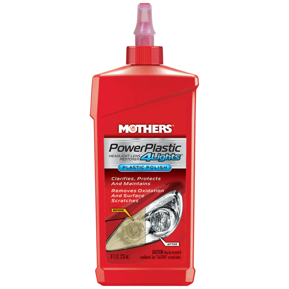 Mothers PowerPlastic 4Lights Plastic Polish, 08808 - 8 oz.