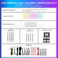 BMW 7 Series 2012-2017 F01 Ambient Lighting | Rainbow