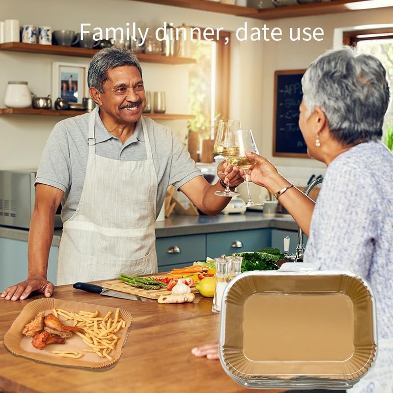 125 PCS Air Fryer Liners Disposable, 11x6 Inch Unbleached Parchment Paper for Ninja Smart XL Air Fryer, Baking Accessories, Safe & Non-Stick Air Fryer Parchment Paper Liners
