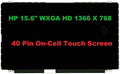 15.6" HD (1366x768) IPS LCD Screen Replacement LED Display On-Cell Touch Digitizer B156XTT01.1