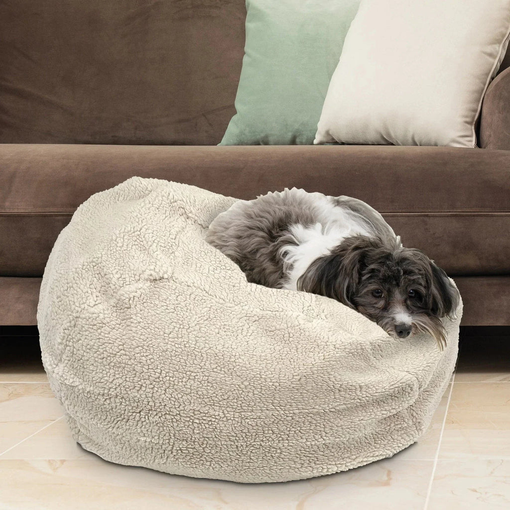 Faux Fur Puff Ball® Dog and Cat Bed by Carolina Pet Company