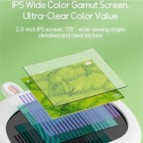1000X Portable Digital Microscope, 2MP Macro Handheld Microscope 2.0 Inch IPS Color Screen with 8 LED Lights, Mini Microscope, One Click Photo & Video (Brown)