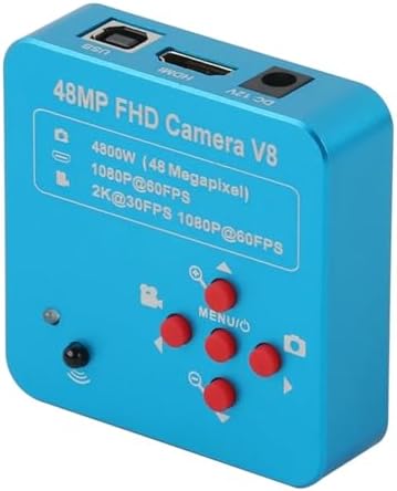 1080P 60FPS 2K 4800W 48MP HDMI USB 16G TF Industrial Electronic Digital Video Microscope Camera Magnifier for Phone PCB Repair(LED with 130x-01)