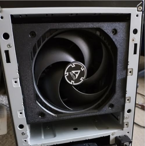 120mm Fan Bracket for Computer 5.25 Inch Drive Bay | PC Fan Mount | 3D Printed PC Accessories | Replace Optical Drive with fan (Marble)
