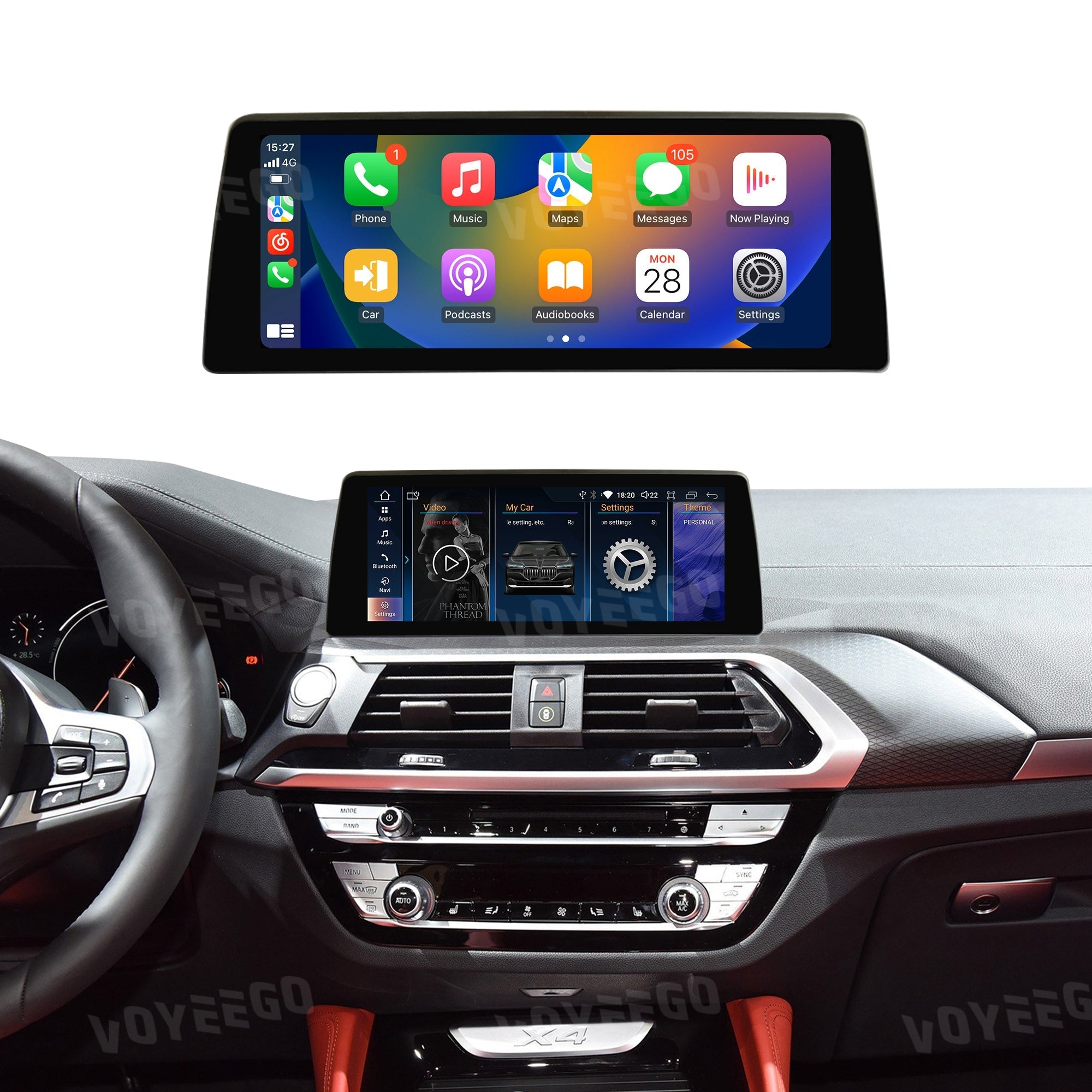 10.25'' X3/X4 G01 G02 2018-2021 BMW Android Auto Screen | Wireless Carplay | 8+64GB