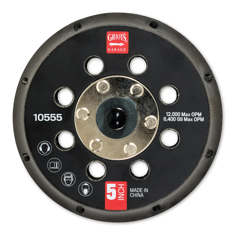 Griot's Garage Vented Orbital Backing Plate - 5"