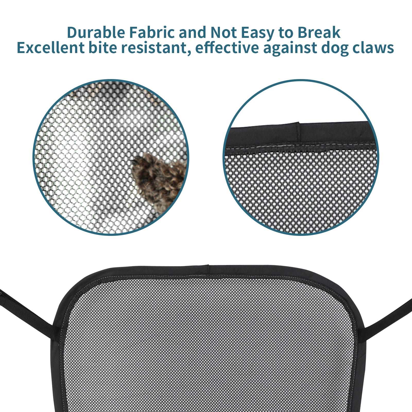 PETSFIT Dog Car Barrier Vehicle Pet Barrier Backseat Mesh