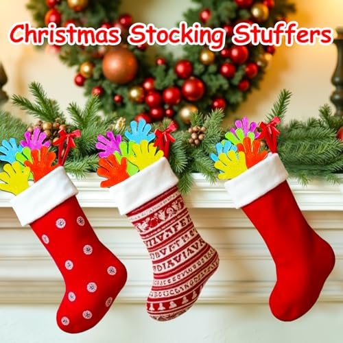 100PCS Glitter Sticky Hands Party Favors for Kids Birthday Supplies Easter Egg Fillers Goodie Bag Stuffers Classroom Treasure Box Carnival Prizes Bulk Treat Trinkets Pinata Stuff Mini Stretchy Toys