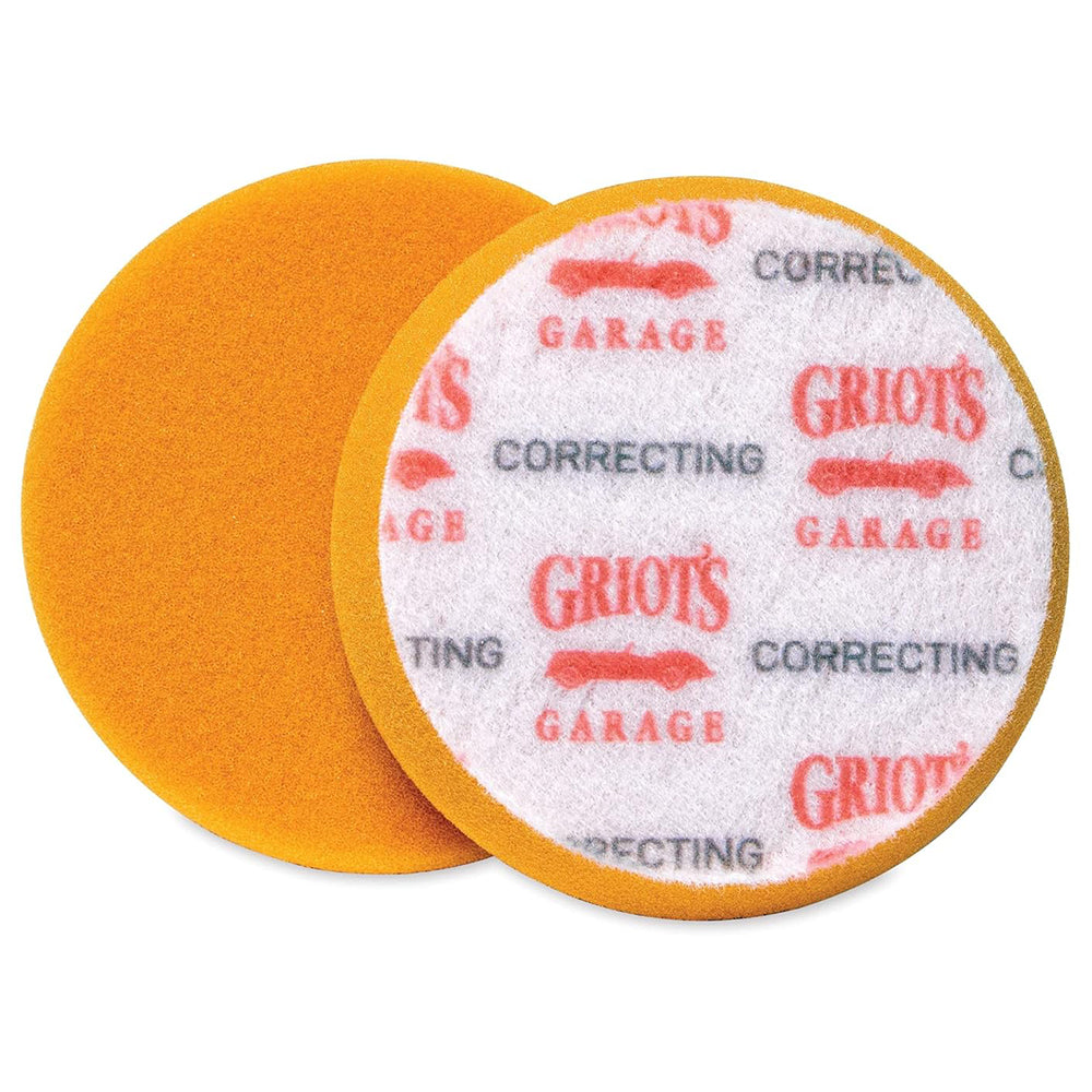 Griot's Garage Foam Correcting Pad - 3", Orange (3 pack)