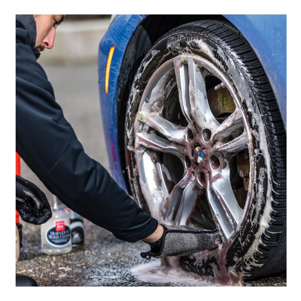 Griot's Garage Microfiber Wheel Wash Mitts - Set of 2 (Gray)