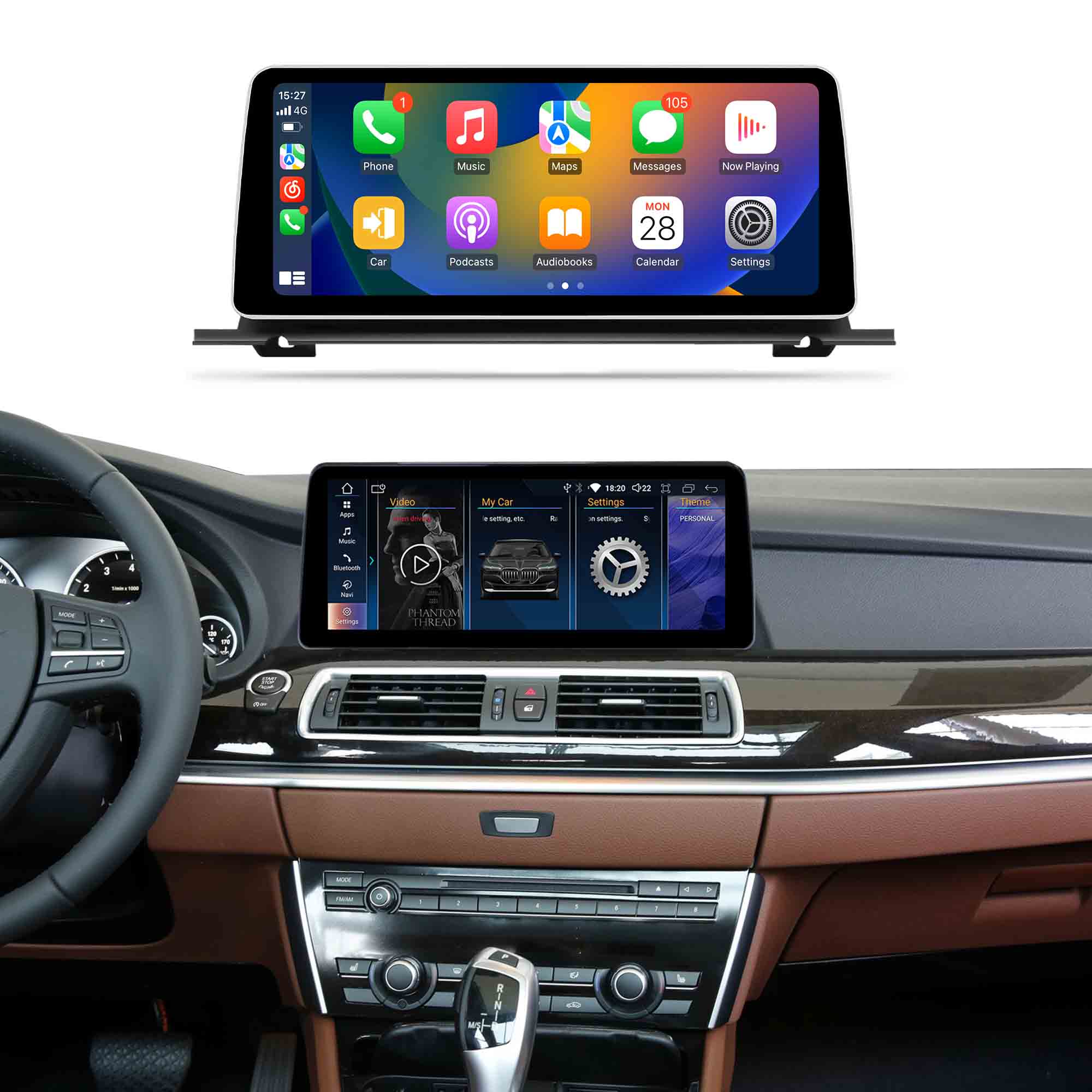 12.3" 5 Series GT F07  2009-2016 BMW Android Screen | Wireless Carplay | 8+64GB