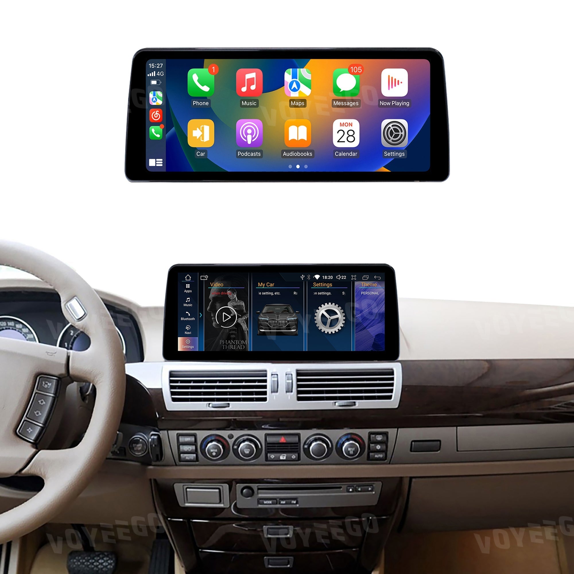 12.3'' 7 Series E65 E66 2002-2008 BMW Android Auto Screen | Wireless Carplay | 8+64GB