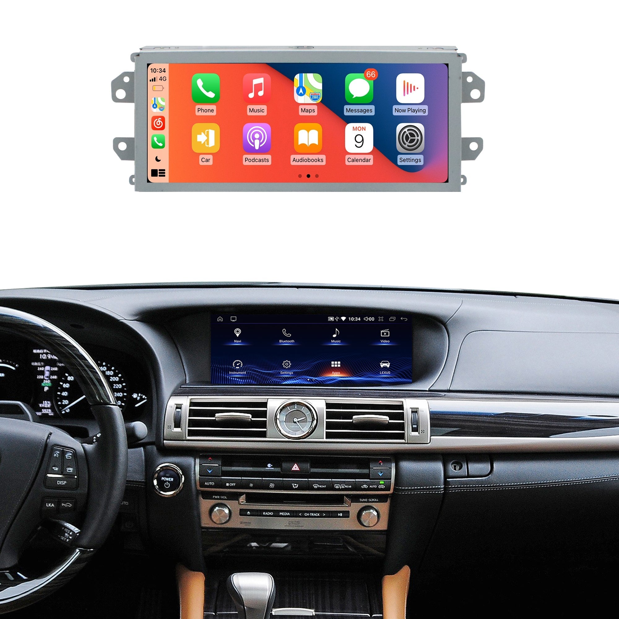 12.3" LS 2013-2019 Lexus Android Screen | Wireless Carplay | 8+64GB