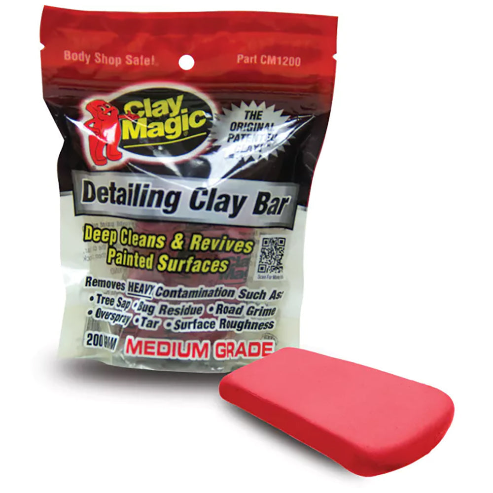 Clay Magic Clay Bar, Medium Grade - Red