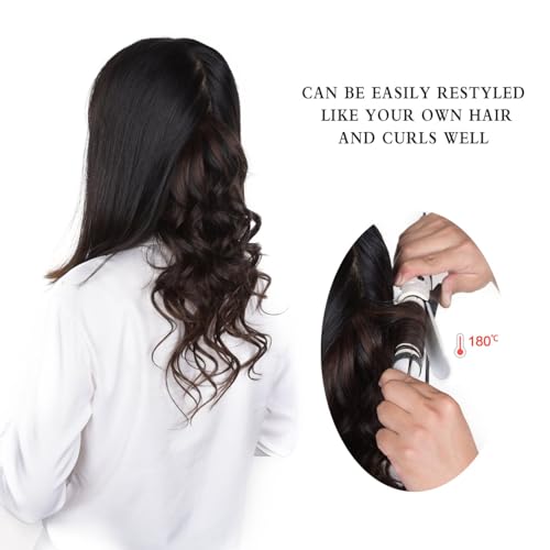 12" Clip in Hair Extensions Remy Human Hair for Women - Silky Straight Ash Blonde Highlighted Platinum Blonde Real Hair Extensions Clip ins 58grams 4pieces (12inches, #17A-60A)