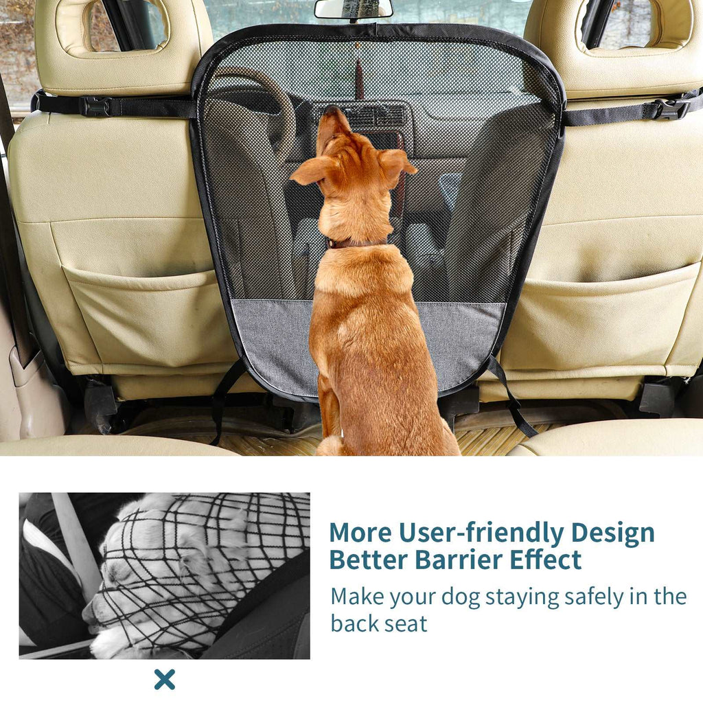 PETSFIT Dog Car Barrier Vehicle Pet Barrier Backseat Mesh