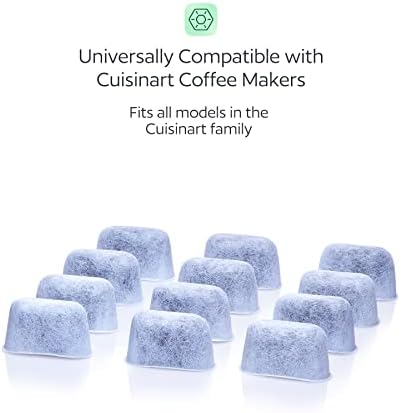12 Water Filters and 100 Unbleached Coffee Filters for Cuisinart
