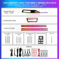 3 Series Short Wheel Based 2013-2019 Ambient Lighting Trim 20 Leds | Phantom Red