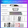 3 Series Short Wheel Based 2013-2019 Ambient Lighting 20 Leds | Chaser Carbon