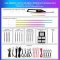 3 Series 2013-2019 Trim Ambient Lighting 20 Leds Galaxy Pattern