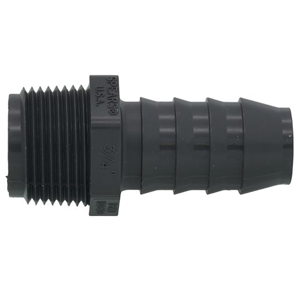 Ronco 3/4" Barb x 3/4" MIPT, PVC Hose Fitting